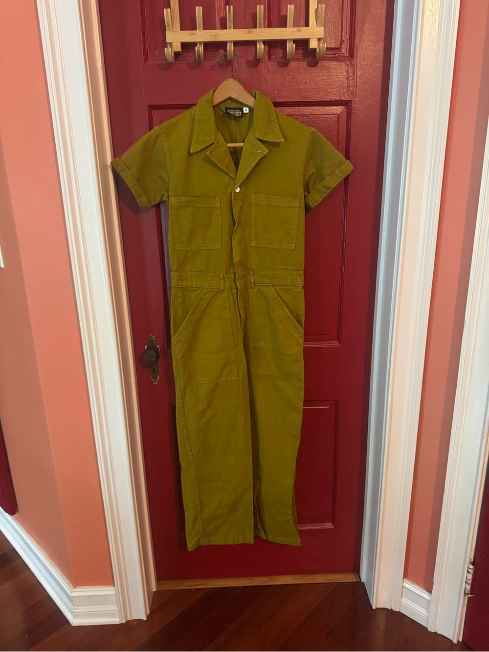 Big bud press Olive Green Short Sleeve Jumpsuit